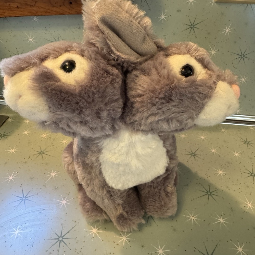 Ripley's Aquarium Believe It Or Not Two Headed Rabbit Bunny Plush Stuffed Animal